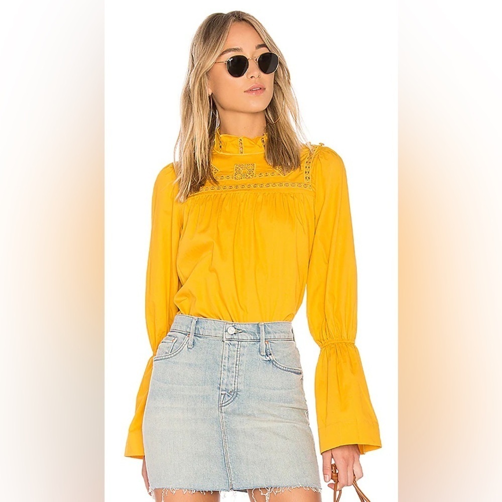 Free People Yellow Women's Top size Small